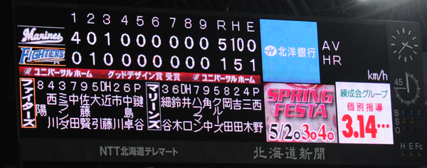 【ロッテ戦】今日もエラ【12戦目】対ロッテ６連敗－上得意様_e0126914_23342180.jpg