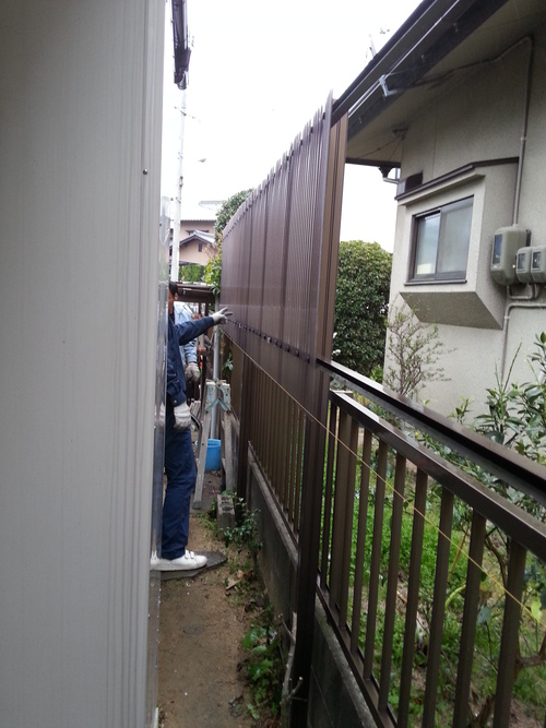T様邸(佐伯区)外壁塗装および波板張替工事_d0125228_10564871.jpg
