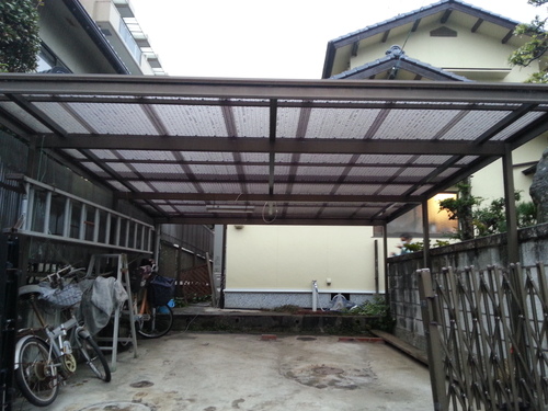 T様邸(佐伯区)外壁塗装および波板張替工事_d0125228_11205486.jpg