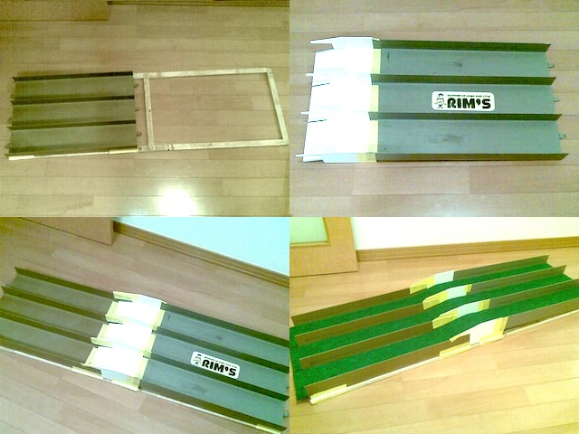 ミニ四駆】3レーン用ダウンステップセクションの製作 : DJデミオで行