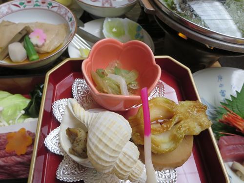 【北東北桜追い旅⑨】ホテル紫苑で部屋食の夕食_c0042960_145505.jpg