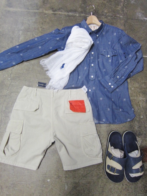 今季の本命★ SHORTS の1つ。。。Kato BASIC ・・・ Natural CARGO SHORTS!♪! _d0152280_3472362.jpg
