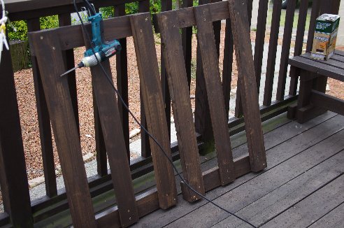 ウッドデッキへの門扉の施工その1 るるた S Weblog