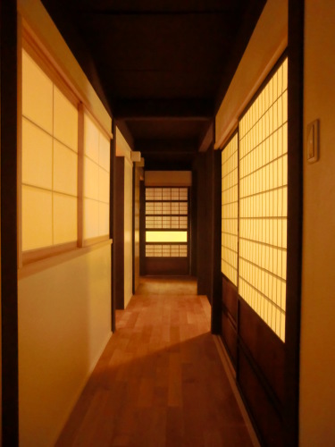 町家改修 行き交う町家 廊下 Studio Nord 一級建築士事務所 Kyoto Japan