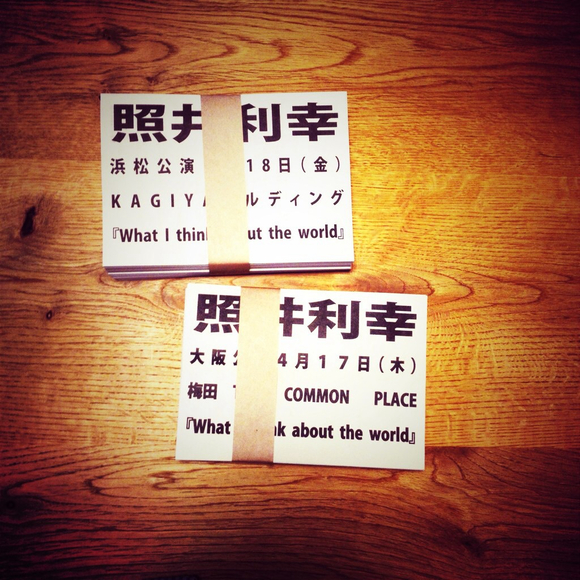 照井利幸 『What I think about the world』_a0122528_2333619.jpg