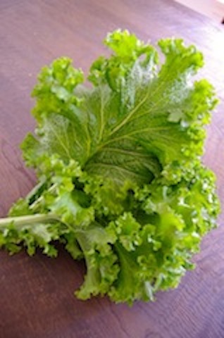 マスタードグリーンとズッキーニの花 ローズ家の台所