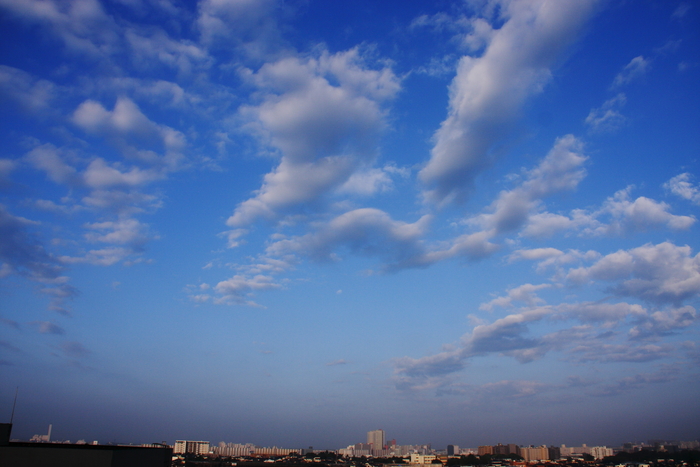 塔状雲 （高積雲） 日々の風景
