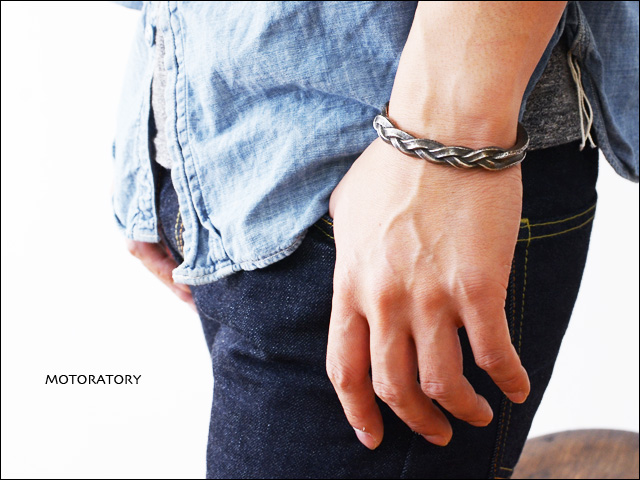 MOTORATORY [モトラトリー] SILVER BANGLE [LRK14SA] シルバーバングル レザーベルトモチーフ_f0051306_11133361.jpg