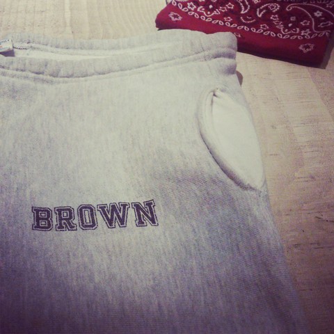 1980s \"BROWN UNIVERSITY\"-CHAMPION 88trico tag- TEE shirts＆SWT pants._d0172088_20161624.jpg