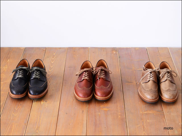 正規代理店 moto leather＆silver[モトレザー] WINGTIP LOWCUT BOOTS 靴