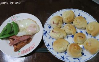 ポテトサラダパン、ベーコンチ―ズパン♪_f0295238_14570112.jpg