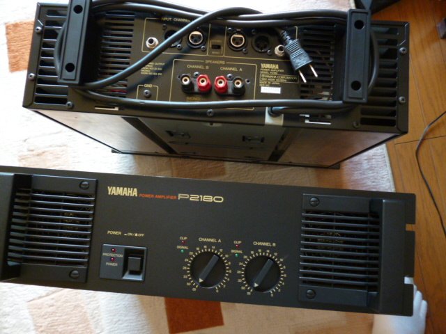 N540】YAMAHA P2180 パワーアンプ 音だしOK ボリュームガリ