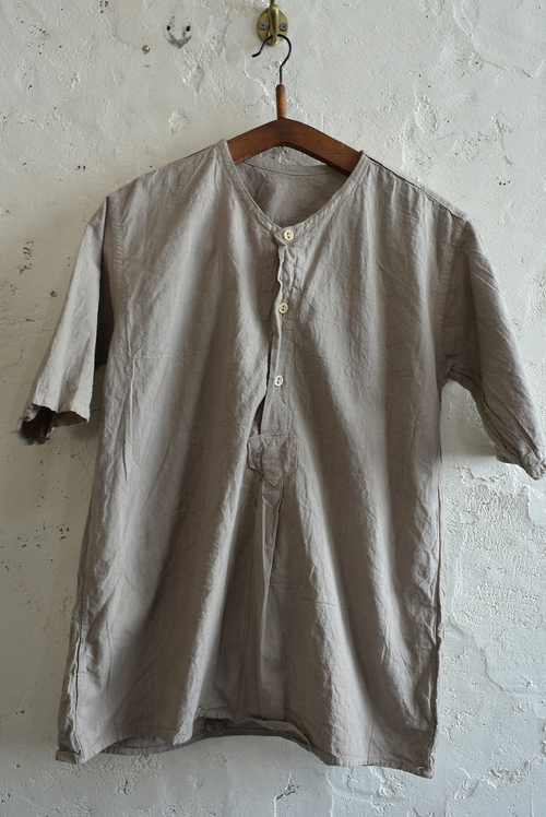 Bulgarian army cotton linen pull over shirts_f0226051_15405418.jpg