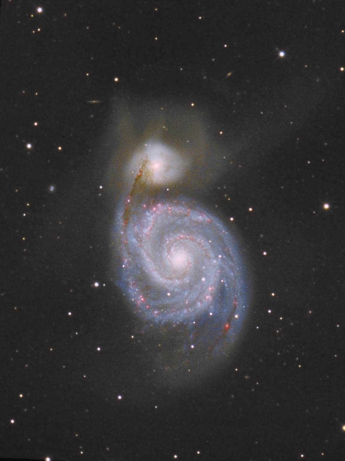 M51 子持ち銀河 りょうけん座 遠いのが好き M51 子持ち銀河 りょうけん座 遠いのが好き