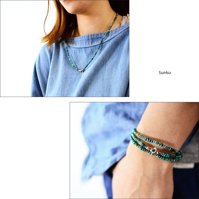 Sunku 39 [サンク] Turquise Beads (bt) Necklace&Bracelet [SK-008]  MEN\'S/LADY\'S_f0051306_1904783.jpg