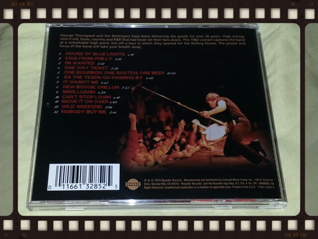 GEORGE THOROGOOD AND THE DESTROYERS / LIVE IN BOSTON 1982_b0042308_23155031.jpg