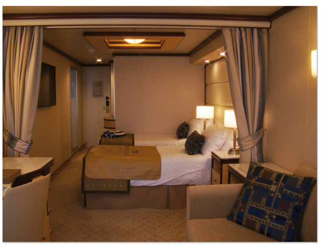 東カリブ海クルーズ(8) チェックイン&キャビン_d0210324_6513852.jpg