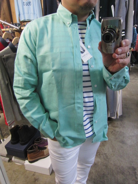 James Mortimer ・・・ LINEN B/D SHIRTS!★! 今春夏・注目の大人シャツ🎶_d0152280_4131752.jpg