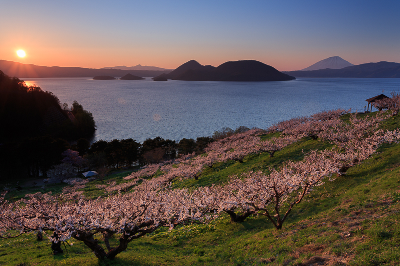 壮瞥公園 梅林 夕暮れから星空へ 山歩き川歩き