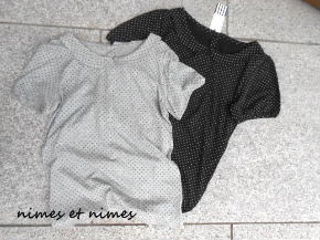 nimes et nimes 丸衿付きドットTシャツ_a0125177_1005461.jpg