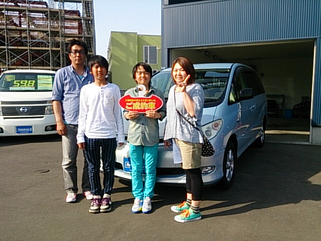 ★エスティマハイブリッドのご成約ありがとうございました!!★(白石店)_c0161601_19403032.jpg