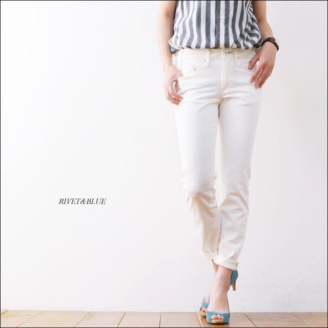 RIVET&BLUE [リベットアンドブルー] DAPHNE113-4/ホワイトデニムパンツ [6100064] LADY\'S_f0051306_16544614.jpg