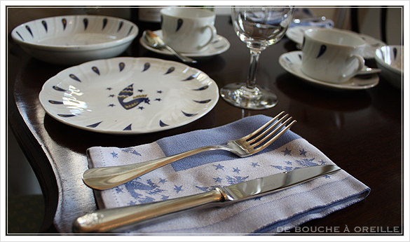 Air Franceに乗って... Service de table pour deux エールフランスの食器たち_d0184921_15103216.jpg