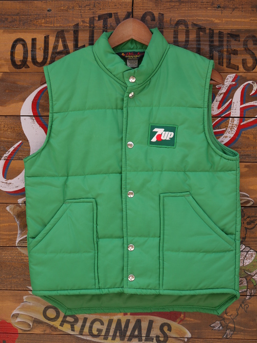 7UP PLA-JAC VINTAGE PUFFY VEST MADE IN USA 36_d0217535_13493019.jpg