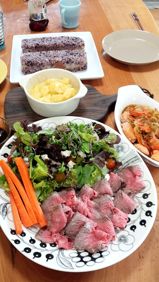 パプリカと豚肉のオイスター炒めと持ち寄りランチ_b0171098_644122.jpg