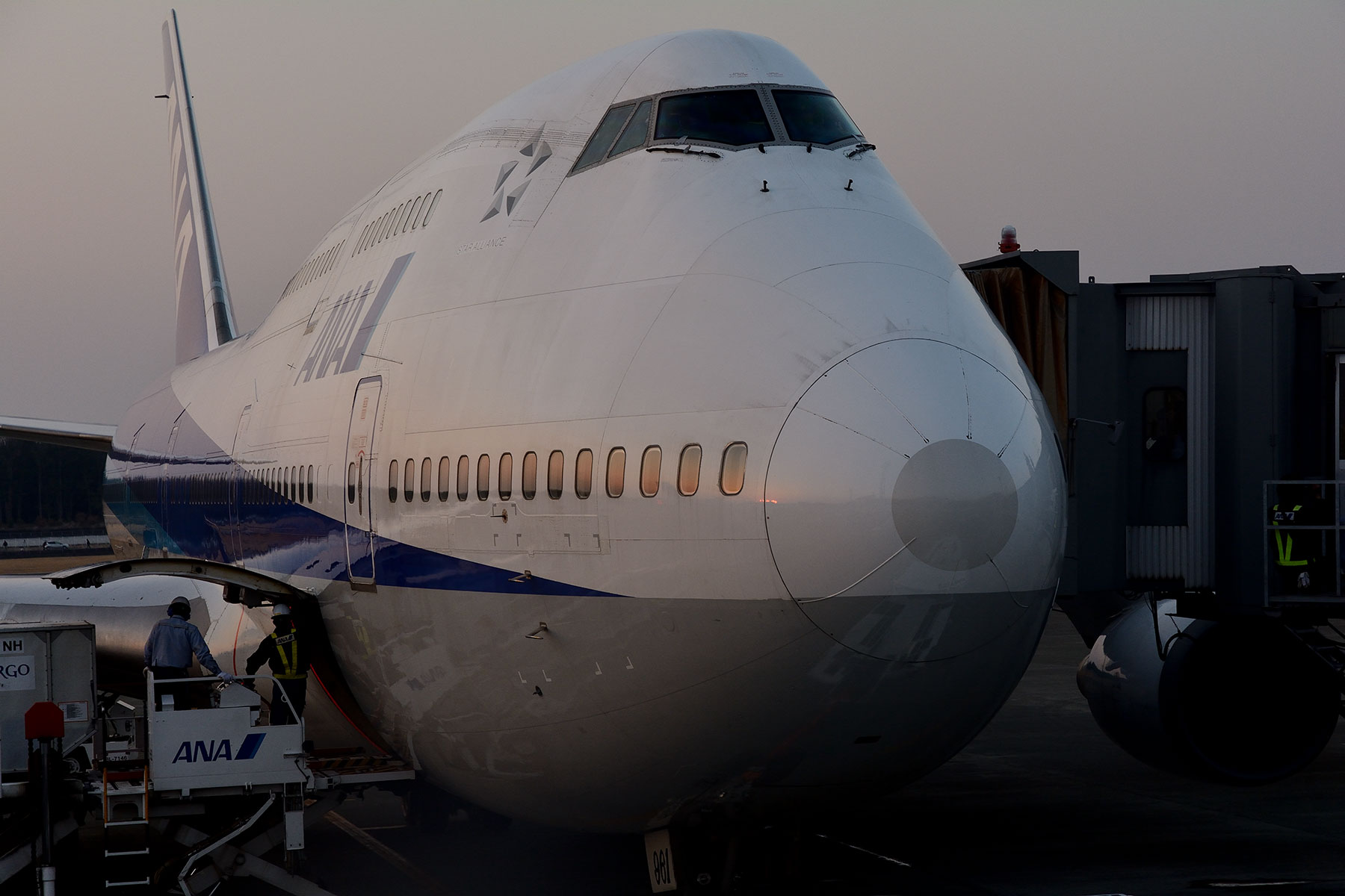B747退役記念さよならチャーター ANA Boeing 747-400D Take off