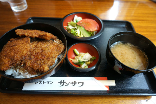 福井（福井市）：レストラン・サンサワでソースカツ丼_b0089578_14021295.jpg