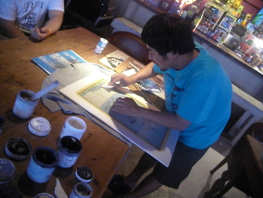 COLORgung × Oppa-La manⅡman手刷りTシャツ!!_d0106911_3174930.jpg