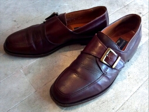 BOSTONIAN Monk Strap Leather Shoes_e0186280_1773055.jpg