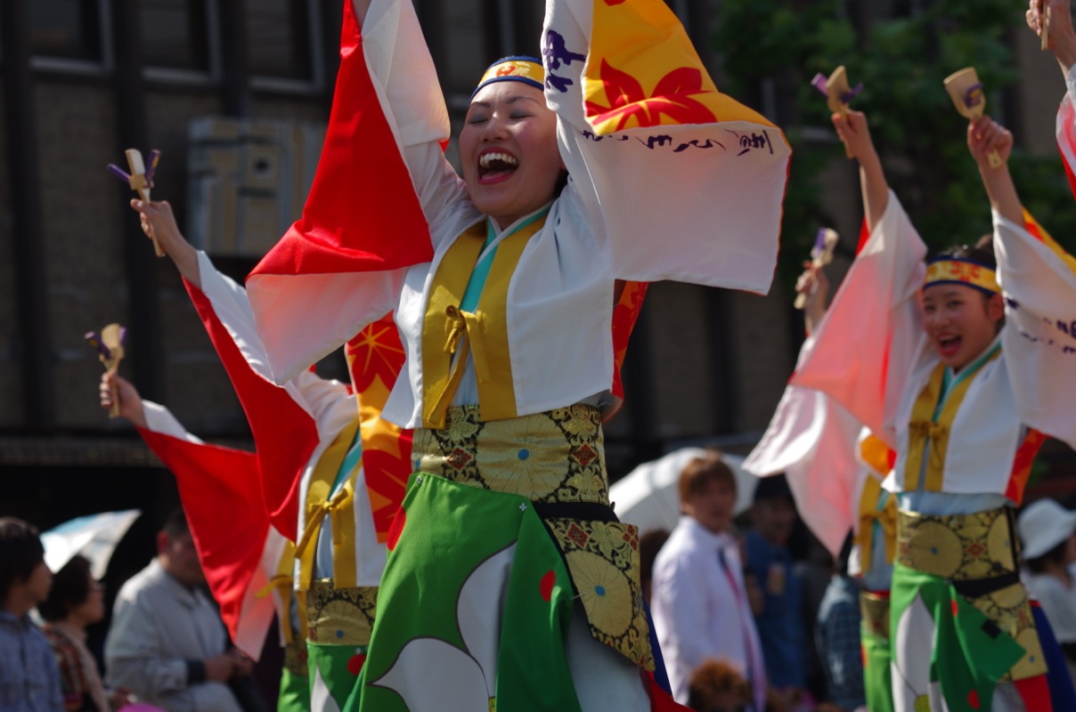 福山ばら祭２０１４その５（神石踊娘隊きらきら星）_a0009554_1832758.jpg