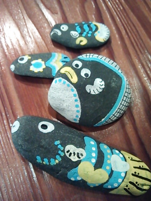 石を使って工作 三協建設 スタッフブログ