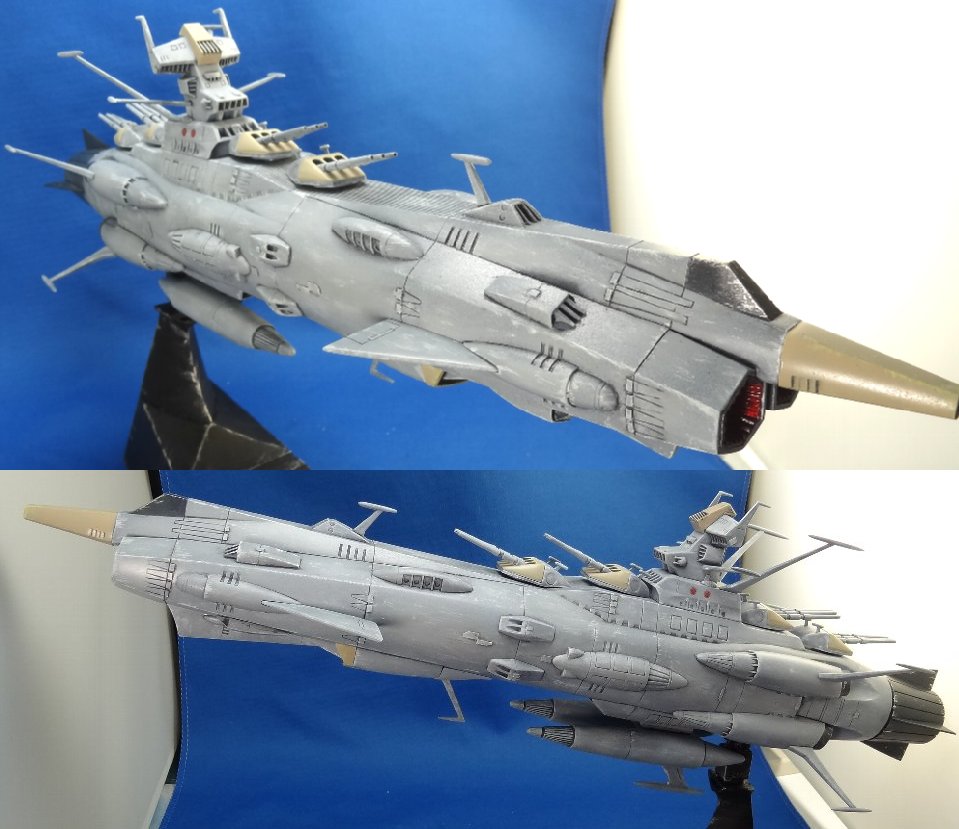 「ーー様製作ご依頼品」アンドロメダ級一番艦アンドロメダ(1/1000) 1/1000 バンダイ アンドロメダ級一番艦アンドロメダ 制作依頼品 ③