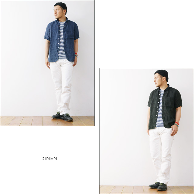 RINEN [リネン] 80/1 リネンローン半袖レギュラーカラーシャツ [35403] MEN\'S _f0051306_1915256.jpg