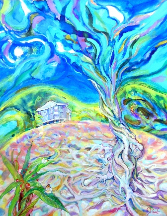2014/6/18-6/22 香本博 絵画展 やまない風 GUSHING WIND_e0091712_2243690.jpg