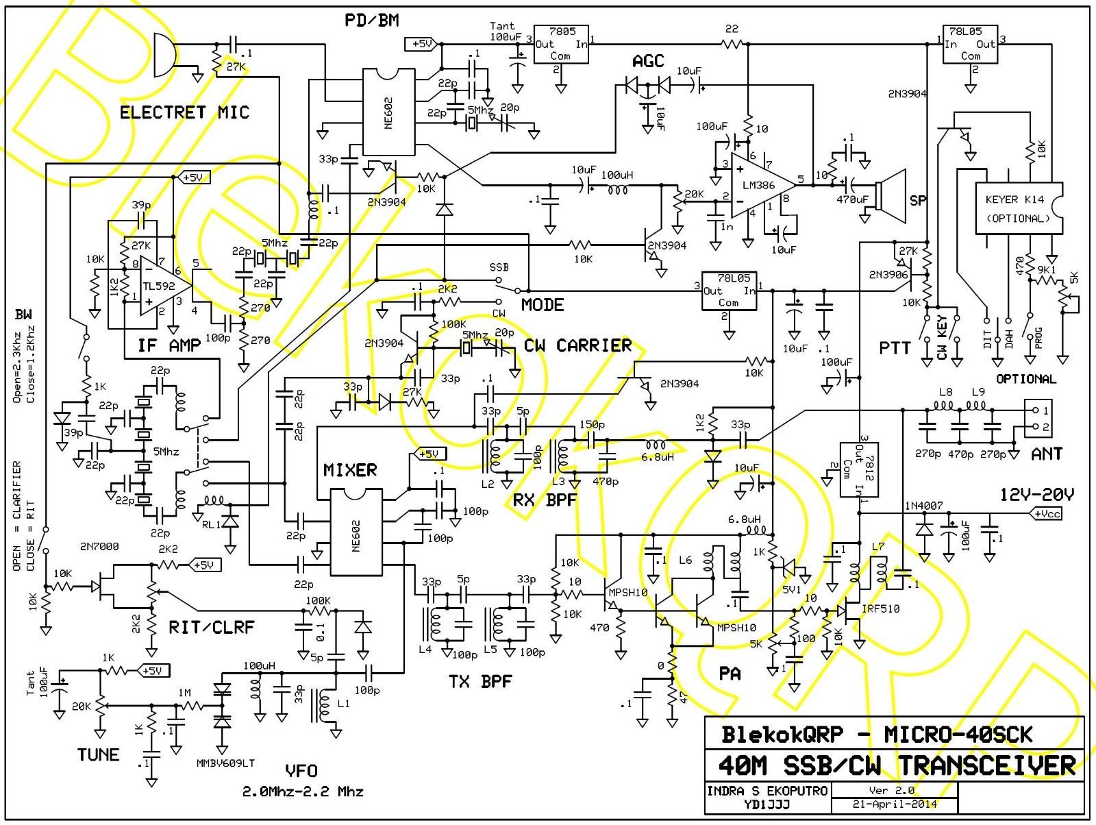 MICRO-40SCK 7MHz SSB/CWトランシーバーキット_f0231038_19354547.jpg