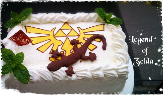 ゼルダの伝説ケーキ トカゲのせ Zelda Cake1 幸せなトカゲ おもにケーキをつくってます