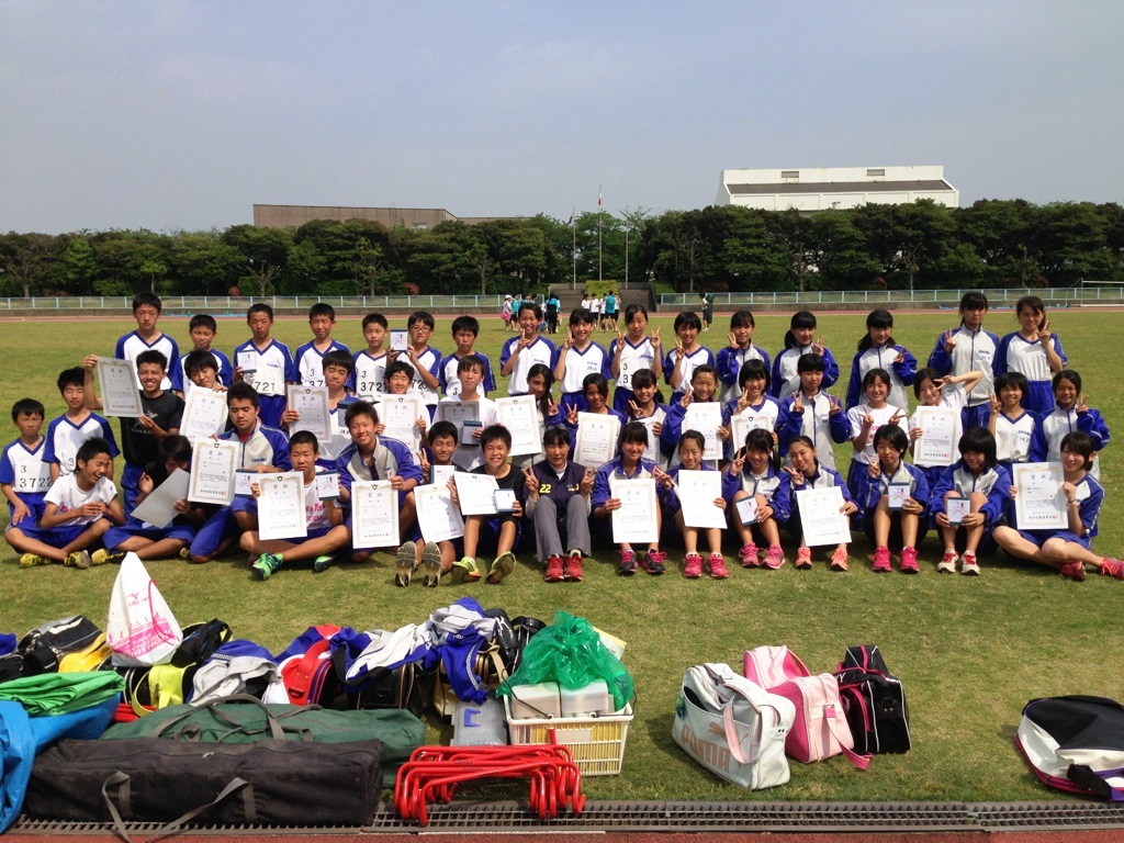 市内小中学校陸上大会が行われました 過去ログ 中部中now