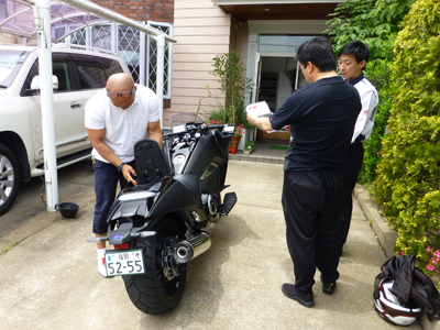 新しいバイクの試乗 Take Blog