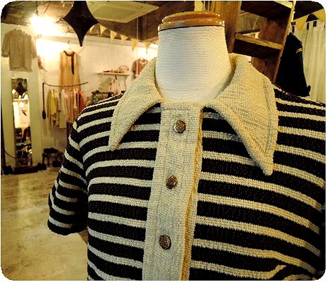 S/S Blouse, Vintage Striped Knit Dress ♪_c0220830_2055043.jpg