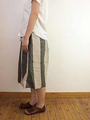 5/30 ichi Antiquite\'s リネンストライプボートネックスカート入荷_f0325437_15360138.jpg