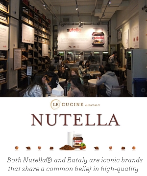 チョコクリームで有名な「ヌテラ」（Nutella）のニューヨーク初の直営店 Eataly NYC Nutella Bar_b0007805_4174171.jpg