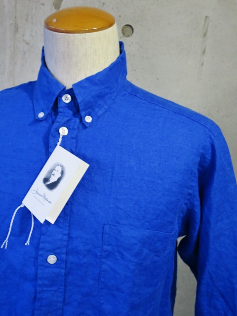 James Mortimer ・・・ LINEN B/D SHIRTS!★!今夏・注目の大人シャツ・其の②🎶_d0152280_20152686.jpg