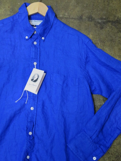 James Mortimer ・・・ LINEN B/D SHIRTS!★!今夏・注目の大人シャツ・其の②🎶_d0152280_21585856.jpg