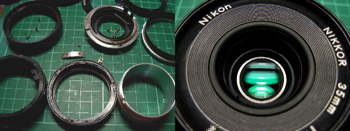 NIKKOR 35mm F2.8 分解清掃 : ドラマチックカメラ NIKKOR 35mm F2.8 分解清掃 : ドラマチックカメラ