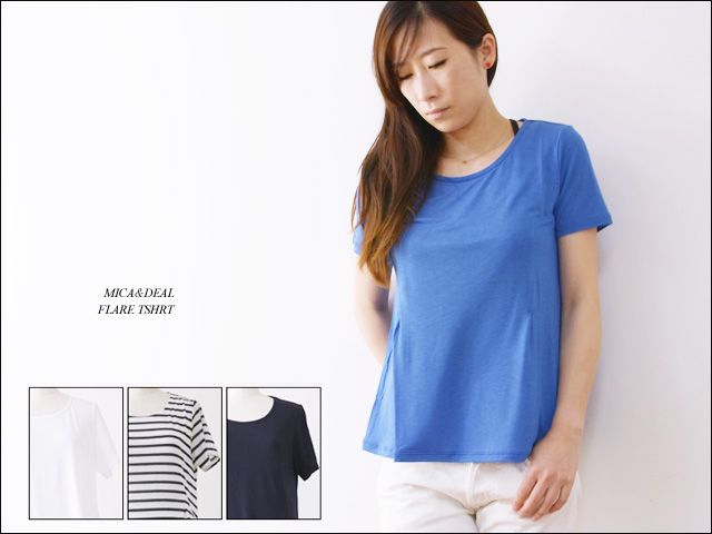 MICA&DEAL [マイカアンドディール] FLARE Tシャツ [M14B059] フレアTシャツ/ラウンドネックTシャツ LADY\'S_f0051306_17113760.jpg