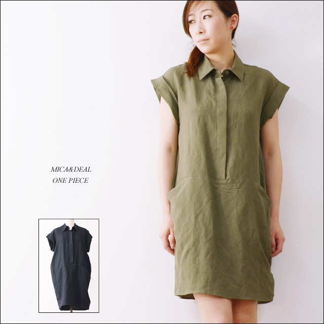 MICA&DEAL [マイカアンドディール] LINEN/RAYON ワンピース [M14A027-1] LADY\'S_f0051306_1812947.jpg